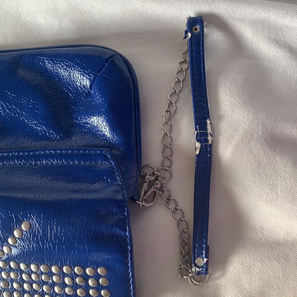 Blue St. Laura Studded Clutch - Picture 5 of 8